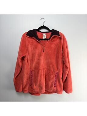 The North Face Plush Fuzzy Quarter Zip Fleece Pullover L